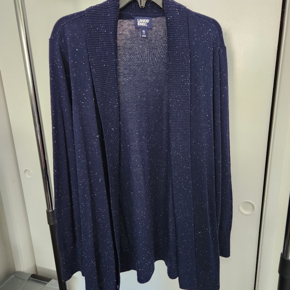 NWOT Lands End Navy Open Cardigan - Picture 7 of 7